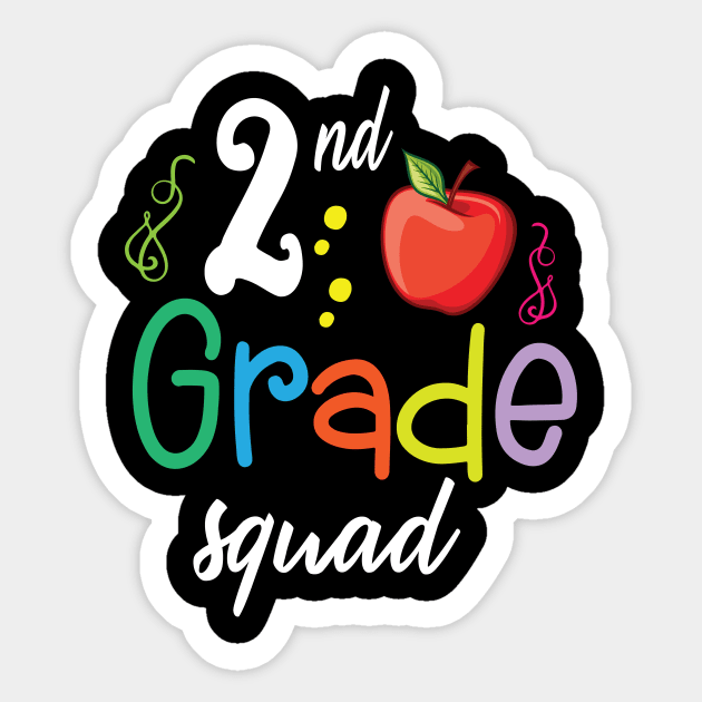 2nd Grade Squad Teacher Student Happy Back To School Day Sticker by Cowan79